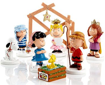 Peanuts Nativity Set, Department 56 Figures, Peanuts Snow Village